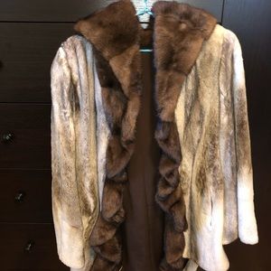 Real fur coat